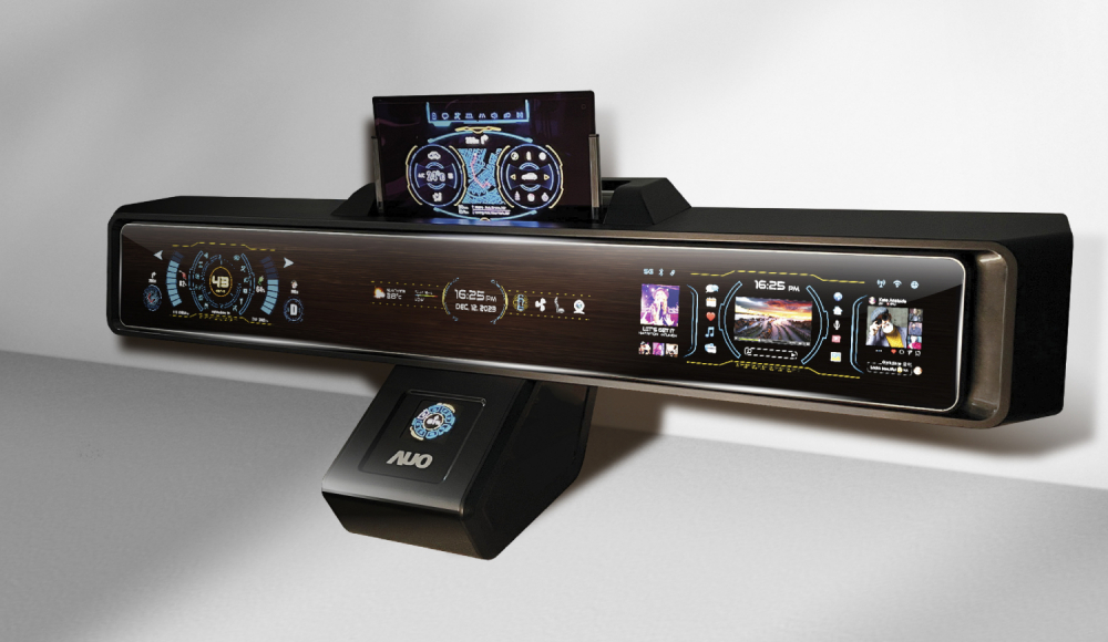 Maxman | 万博Micro LED沉浸式車艙顯示方案結合可捲式、可伸縮的Micro LED應用並可呈現不同的質感紋路，展現人性化設計